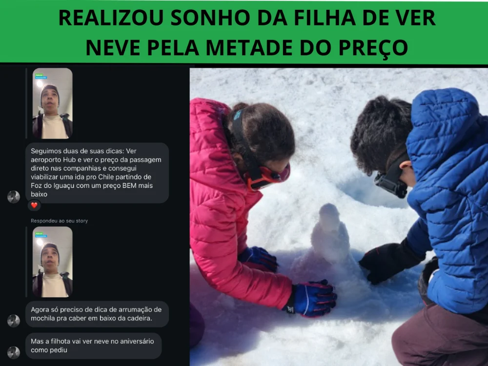 Print de conversa de aluna sobre a passagem encontrada